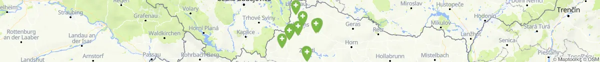 Kartenansicht für Apotheken-Notdienste in der Nähe von Hoheneich (Gmünd, Niederösterreich)
